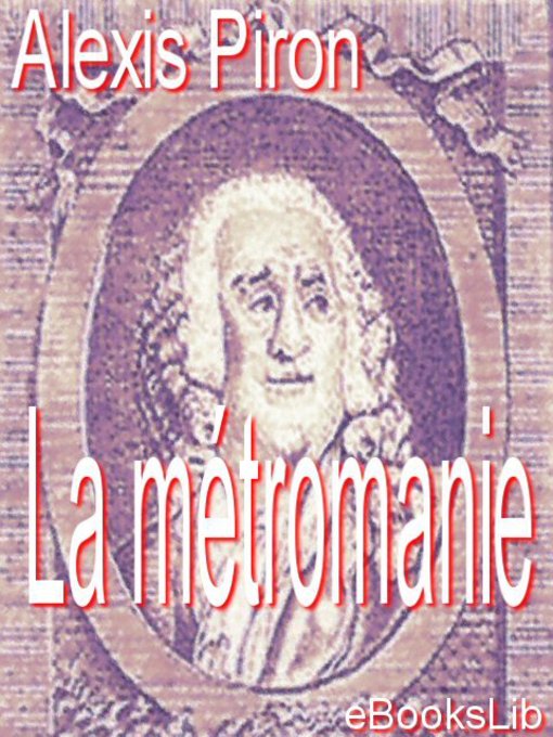 Cover image for La métromanie